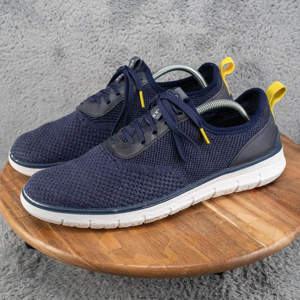 Cole Haan Men's‎ Generation ZeroGrand Oxford Marine Blue Sneakers Size 10.5